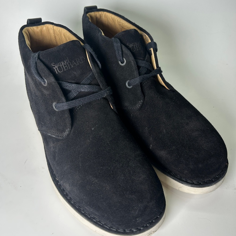 Samuel Hubbard Free Black Suede Chukka Boots Mens 9.5 Vibram M1400 018 Casual